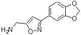 CAS 登录号：885273-58-5， [3-(1,3-苯并二氧戊环-5-基)异恶唑-5-基]甲胺