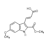 CAS#: 885273-67-6, (2E)-3-[6-Methoxy-2-(methoxycarbonyl)-1H-indol-3-yl]acrylic acid