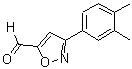 CAS 登录号：885273-72-3， 3-(3,4-二甲基苯基)-5-异恶唑甲醛