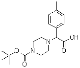 CAS#: 885274-11-3, (4-Methylphenyl)(4-{[(2-methyl-2-propanyl)oxy]carbonyl}-1-piperazinyl)acetic acid