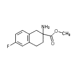 CAS 登录号：885274-16-8， 甲基2-氨基-6-氟-1,2,3,4-四氢-2-萘l烯羧酸酯