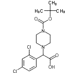 CAS#: 885274-57-7, (2,4-Dichlorophenyl)(4-{[(2-methyl-2-propanyl)oxy]carbonyl}-1-piperazinyl)acetic acid