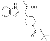 CAS#: 885275-32-1, 1H-Indol-2-yl(4-{[(2-methyl-2-propanyl)oxy]carbonyl}-1-piperazinyl)acetic acid