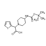 CAS#: 885275-38-7, [4-({[(2-Methyl-2-propanyl)oxy]carbonyl}amino)-1-piperidinyl](2-thienyl)acetic acid