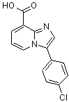CAS 登录号：885276-32-4， 3-(4-氯苯基)咪唑并[1,2-a]吡啶-8-羧酸
