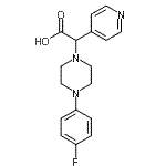 CAS#: 885276-71-1, [4-(4-Fluorophenyl)-1-piperazinyl](4-pyridinyl)acetic acid