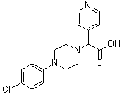 CAS 登录号：885276-90-4， [4-(4-氯苯基)-1-哌嗪基](4-吡啶基)乙酸