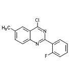 CAS#: 885277-53-2, 4-Chloro-2-(2-fluorophenyl)-6-methylquinazoline