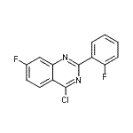 CAS#: 885277-58-7, 4-Chloro-7-fluoro-2-(2-fluorophenyl)quinazoline