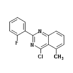 CAS#: 885277-61-2, 4-Chloro-2-(2-fluorophenyl)-5-methylquinazoline