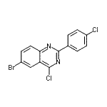 CAS#: 885277-66-7, 6-Bromo-4-chloro-2-(4-chlorophenyl)quinazoline