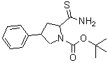 CAS#: 885277-70-3, 2-Methyl-2-propanyl 2-carbamothioyl-4-phenyl-1-pyrrolidinecarboxylate