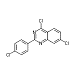 CAS#: 885277-72-5, 4,7-dichloro-2-(4-chlorophenyl)quinazoline