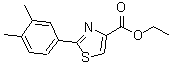 CAS 登录号：885279-24-3， 2-(3,4-二甲基苯基)-1,3-噻唑-4-羧酸乙酯