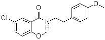 CAS 登录号：885279-88-9， 5-氯-2-甲氧基-N-[2-(4-甲氧基苯基)乙基]苯甲酰胺