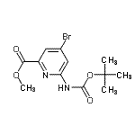 CAS 登录号：885326-87-4， 甲基4-溴-6-(叔-丁氧羰基氨基)吡啶-2-羧酸酯