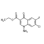 CAS#: 88569-30-6, Ethyl 1-amino-7-chloro-6-fluoro-4-oxo-1,4-dihydro-3-quinolinecarboxylate