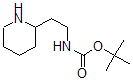CAS 登录号：885954-19-8， N-[2-(2-哌啶基)乙基]-氨基甲酸叔丁酯