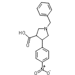 CAS#: 885958-95-2, 1-Benzyl-4-(4-nitrophenyl)-3-pyrrolidinecarboxylic acid