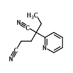 CAS 登录号：88613-80-3， 2-乙基-2-(2-吡啶基)戊烷二腈