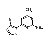 CAS#: 886360-55-0, 4-(3-Bromo-2-thienyl)-6-methyl-2-pyrimidinamine