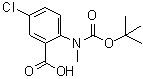 CAS#: 886362-04-5, 5-Chloro-2-(methyl{[(2-methyl-2-propanyl)oxy]carbonyl}amino)benzoic acid