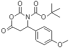 CAS 登录号:886362-61-4, 4-(4-甲氧基苯基)-2,6-二氧代-1,3-恶嗪烷-3-羧酸叔丁酯