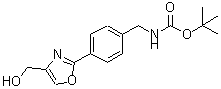 CAS 登录号：886363-38-8， {4-[4-(羟基甲基)-1,3-恶唑-2-基]苄基}氨基甲酸叔丁酯