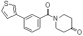 CAS 登录号：886363-42-4， 1-[3-(3-噻吩基)苯甲酰基]-4-哌啶酮