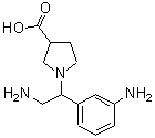 CAS#: 886363-95-7, 1-[2-Amino-1-(3-aminophenyl)ethyl]-3-pyrrolidinecarboxylic acid