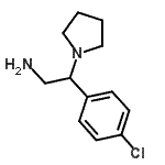 CAS#: 886364-00-7, 2-(4-Chlorophenyl)-2-(1-pyrrolidinyl)ethanamine