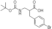 CAS#: 886364-20-1, 2-(4-Bromobenzyl)-3-({[(2-methyl-2-propanyl)oxy]carbonyl}amino)propanoic acid