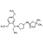 CAS#: 886364-61-0, 2-Methyl-2-propanyl {1-[2-amino-1-(2,5-dimethoxyphenyl)ethyl]-3-pyrrolidinyl}carbamate