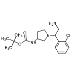 CAS#: 886364-64-3, 2-Methyl-2-propanyl {1-[2-amino-1-(2-chlorophenyl)ethyl]-3-pyrrolidinyl}carbamate
