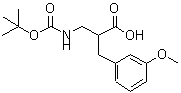 CAS 登录号：886364-91-6， 2-(3-甲氧基苄基)-3-({[(2-甲基-2-丙基)氧基]羰基}氨基)丙酸