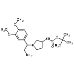 CAS#: 886365-15-7, 2-Methyl-2-propanyl {1-[2-amino-1-(3,4-dimethoxyphenyl)ethyl]-3-pyrrolidinyl}carbamate