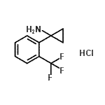 CAS#: 886366-53-6, 1-[2-(Trifluoromethyl)phenyl]cyclopropanamine hydrochloride (1:1)