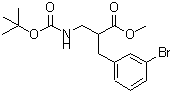 CAS#: 886366-58-1, Methyl 2-(3-bromobenzyl)-3-({[(2-methyl-2-propanyl)oxy]carbonyl}amino)propanoate