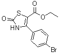 CAS 登录号：886497-45-6， 4-(4-溴苯基)-2-氧代-2,3-二氢-1,3-噻唑-5-羧酸乙酯