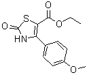 CAS 登录号：886497-95-6， 4-(4-甲氧基苯基)-2-氧代-2,3-二氢-1,3-噻唑-5-羧酸乙酯