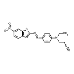 CAS#: 88650-97-9, 3-(Ethyl{4-[(E)-(6-nitro-1,3-benzothiazol-2-yl)diazenyl]phenyl}amino)propanenitrile