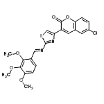 CAS#: 886537-72-0, 6-Chloro-3-{2-[(E)-(2,3,4-trimethoxybenzylidene)amino]-1,3-thiazol-4-yl}-2H-chromen-2-one