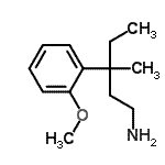 CAS#: 886685-28-5, 3-(2-Methoxyphenyl)-3-methyl-1-pentanamine