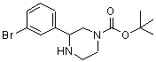 CAS#: 886767-61-9, 2-Methyl-2-propanyl 3-(3-bromophenyl)-1-piperazinecarboxylate