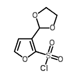 CAS 登录号：886851-63-4， 3-(1,3-二氧戊环-2-基)-2-呋喃磺酰氯