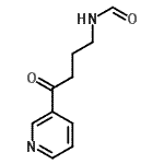 CAS 登录号：887355-56-8， N-[4-氧代-4-(3-吡啶基)丁基]甲酰胺