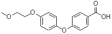CAS 登录号：887412-01-3， 4-[4-(2-甲氧基乙氧基)苯氧基]苯甲酸