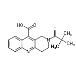 CAS#: 887432-93-1, 2-(2,2-Dimethylpropanoyl)-1,2,3,4-tetrahydrobenzo[b][1,6]naphthyridine-10-carboxylic acid