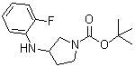 CAS 登录号：887578-54-3， 3-[(2-氟苯基)氨基]-1-吡咯烷羧酸叔丁酯