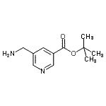 CAS#: 887579-76-2, 2-Methyl-2-propanyl 5-(aminomethyl)nicotinate